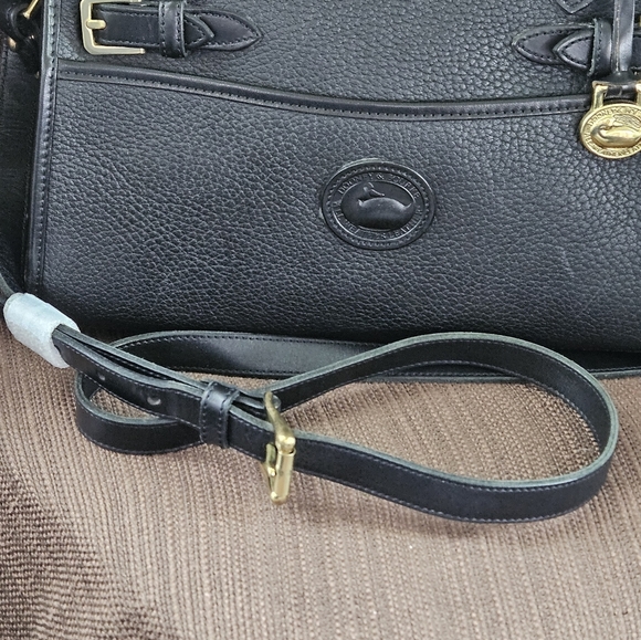 Vintage Dooney and Bourke AWL Double Buckle Satchel - Black - Picture 10 of 16